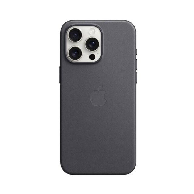 MT4V3ZM/A Apple FineWoven Kryt vč. MagSafe pro iPhone 15 Pro Max Black (Pošk. Balení)