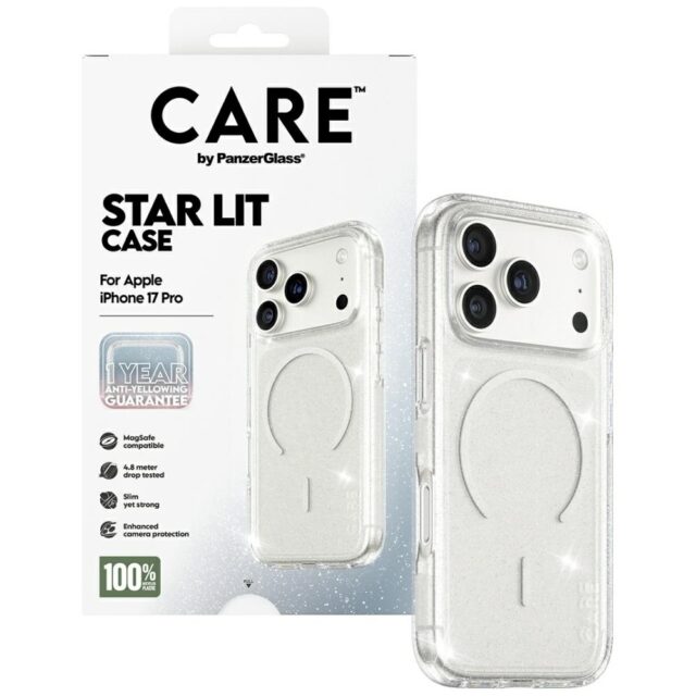 CARE by PanzerGlass Flagship Urban Explorer w. White MagSafe case for iPhone 17 Pro Star Lit - imagine 4