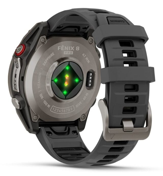 Garmin fenix 8 Pro 3.56 cm (1.4 ) AMOLED 47 mm Digital 454 x 454 pixels Touchscreen Graphite  Titanium Wi-Fi GPS (satellite) - imagine 7