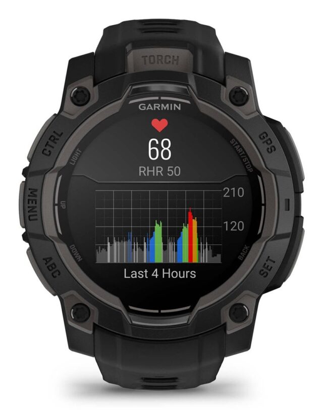Garmin Instinct 3 AMOLED 3.05 cm (1.2 ) 45 mm Digital 390 x 390 pixels Touchscreen Black GPS (satellite) - imagine 6