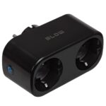 TUYA WiFi-controlled double smart socket  black - imagine 2