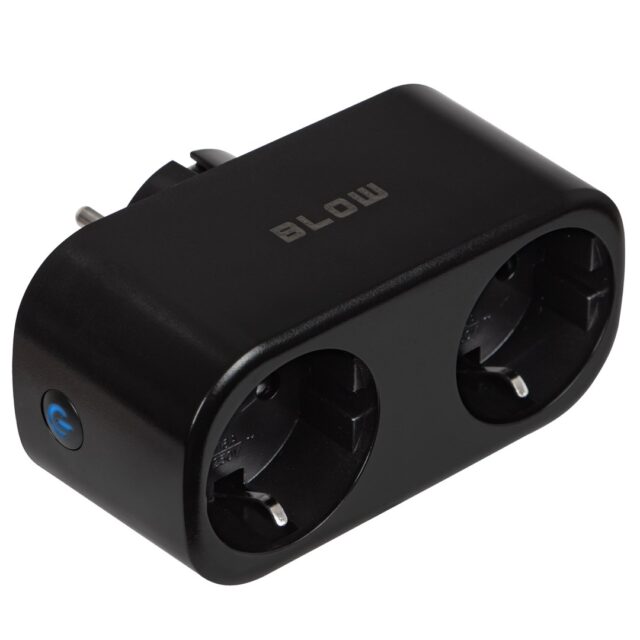 TUYA WiFi-controlled double smart socket  black - imagine 2