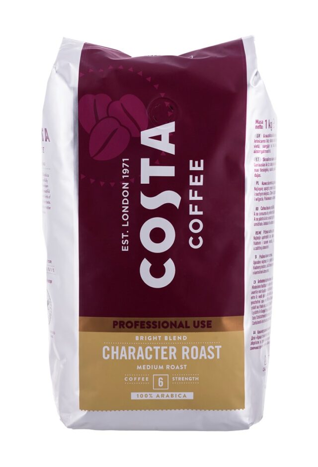 Coffee Bean COSTA PROFESSIONAL 1KG BRIGHT BL 100% ARABICA - imagine 2