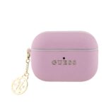 Guess Saffiano 4G Charm Pouzdro pro AirPods Pro 2 Pink