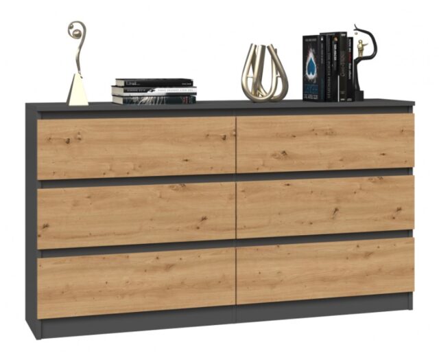 Topeshop M6 140 ANT/ART KPL chest of drawers - imagine 4