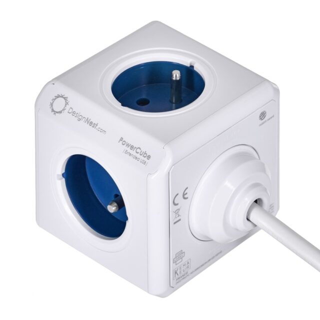 Allocacoc 2402BL/FREUPC power extension 1.5 m 4 AC outlet(s) Indoor Blue  White - imagine 2