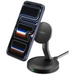Wireless charger Spigen Essential EF151MS 15W MagSafe black - imagine 2
