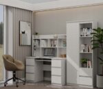 KUBA Desk Set + Extension Piece  White - imagine 9