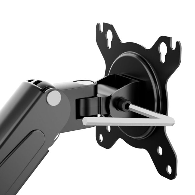 Maclean 2 monitor mount  gas spring  13 -27   7kg  black  MC-861N - imagine 2