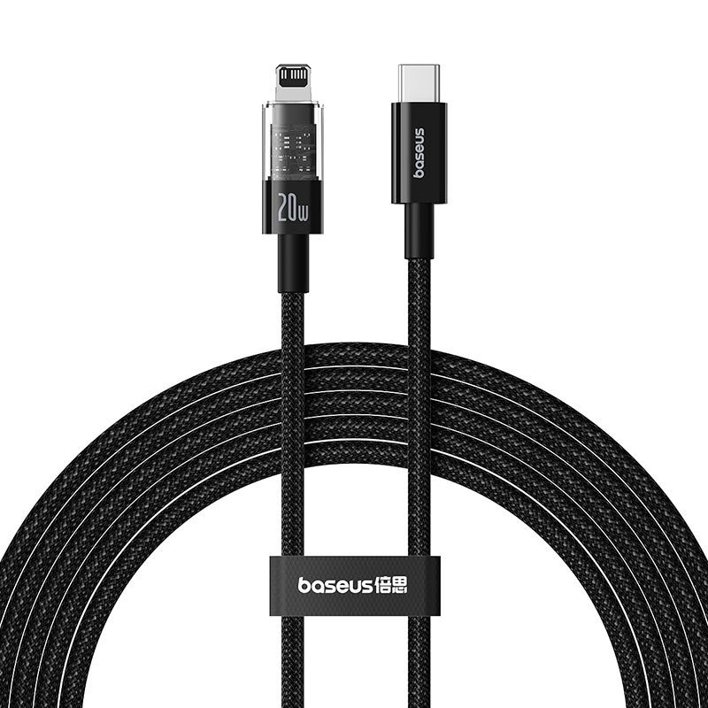 cps-eb8ca7ad08b727053d52f72fb1353e1c-2026-03-01-03-51-01 Baseus Gem USB-C to iP fast charging cable 2 m 20 W Black - imagine 1