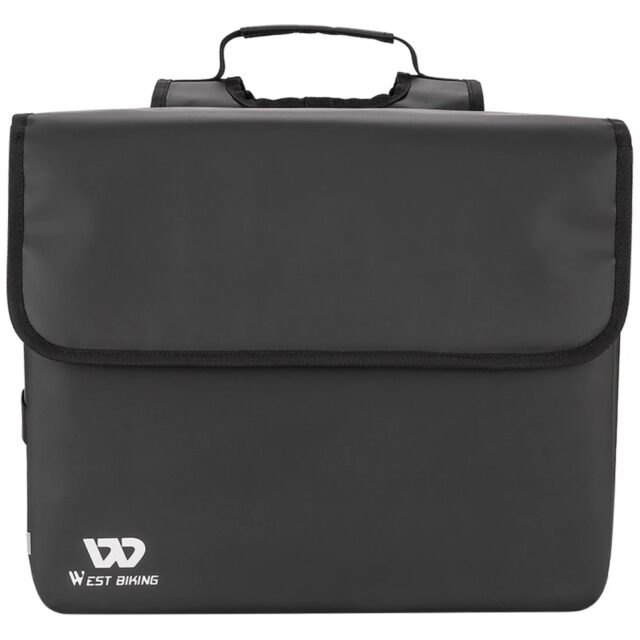 Bicycle Double Pannier Bag West Biking  36l black - imagine 3