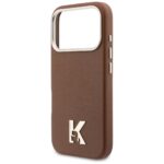 Case Karl Lagerfeld Karl Head Logo       MagSafe for iPhone 17 Pro brown - imagine 6