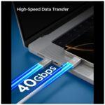 Kabel Spigen EB24015CC Essential USB-C    240W 1.5m biały - imagine 5