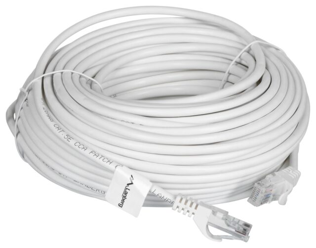 LANBERG PATCHCORD UTP CAT.5E 30M WHITE - imagine 3