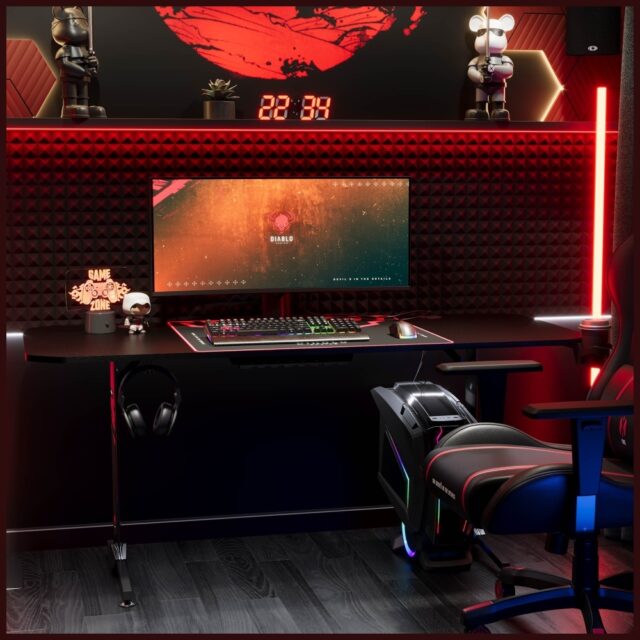 Gaming desk Diablo Chairs X-Mate 1600 - imagine 6