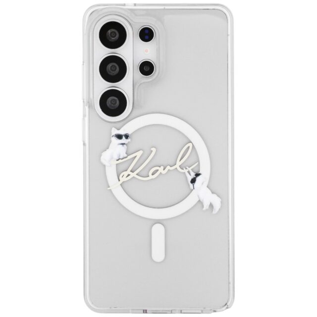 Case Karl Lagerfeld IML KC Script        MagSafe for Samsung Galaxy S26 Ultra transparent - imagine 4