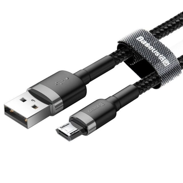 Baseus Cafule 2.4A 1m Micro USB cable (grey/black) - imagine 3