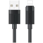 Cable USAMS U94 12W Lightning to USB-A 1m black