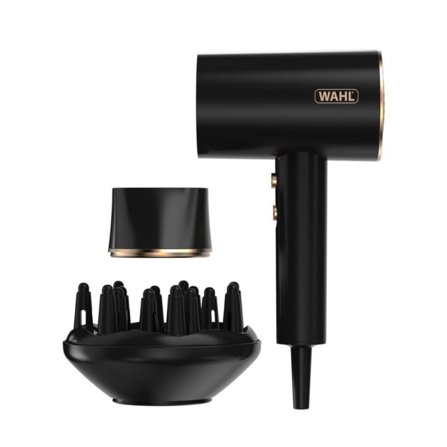 Wahl Ionic Flow hair dryer 2100 W Black  Gold - imagine 3