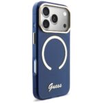 Case Guess IML Script Metal MagSafe for   iPhone 17 Pro Max blue - imagine 4