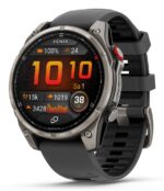 Garmin fenix 8 Pro 3.56 cm (1.4 ) AMOLED 47 mm Digital 454 x 454 pixels Touchscreen Graphite  Titanium Wi-Fi GPS (satellite)