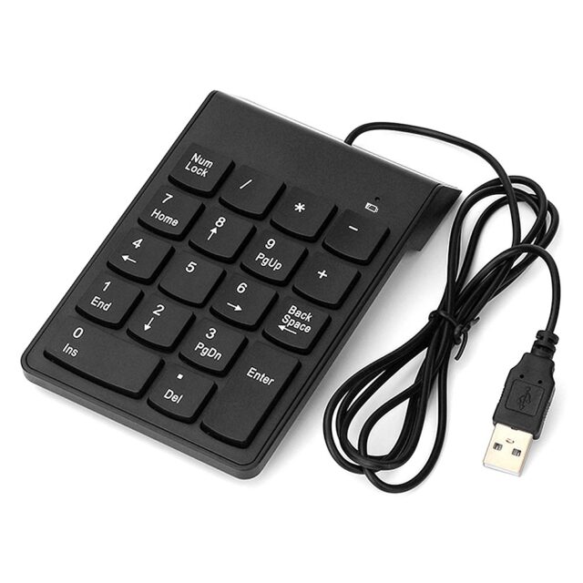 GEMBIRD KPD-U-03 USB numeric keypad  black - imagine 3