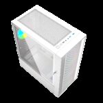 Gembird Fornax 4000W ARGB gaming ATX computer case  Midi Tower  backlight  White - imagine 6