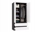 MALWA SS-90 wardrobe  anthracite/white - imagine 3