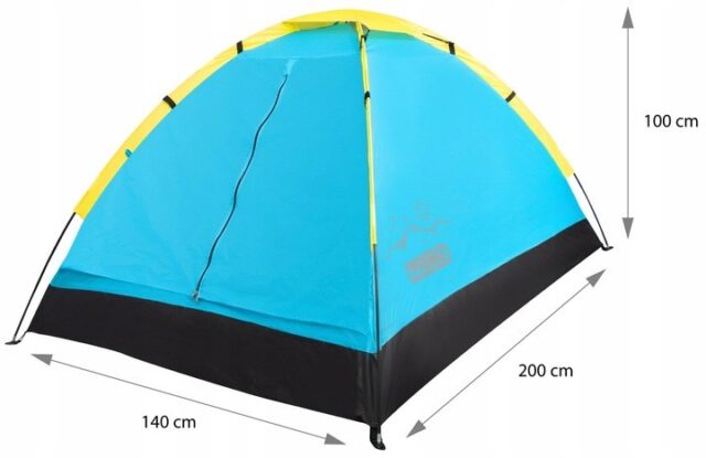 TOURIST TENT 2-PERSON ALPENAIR IGLO CAMPING WATERPROOF MOSQUITO NET - imagine 6