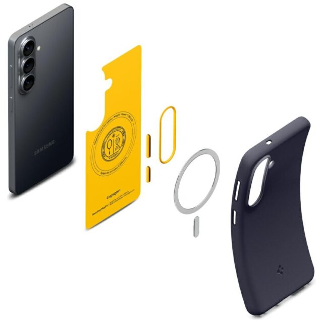 Etui Spigen Nano Pog Mag MagSafe do  Samsung Galaxy S26 blueberry navy - imagine 8