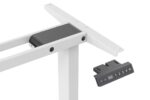 Desk frame  elec. adjustable  L shape  white - imagine 7