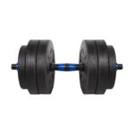 REBEL ACTIVE Adjustable bituminous dumbbell with connector 1x20kg - imagine 4
