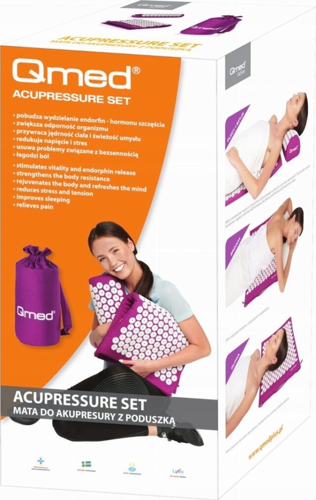 QMED Acupressure mat with cushion Purple - imagine 4