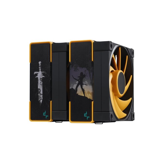 DeepCool AK620 Zero Dark Zoria Processor Air cooler 12 cm Black  Yellow 1 pc(s) - imagine 7