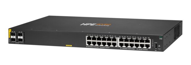 Aruba 6100 24G Class4 PoE 4SFP+ 370W Managed L3 Gigabit Ethernet (10/100/1000) Power over Ethernet (PoE) 1U Black - imagine 2