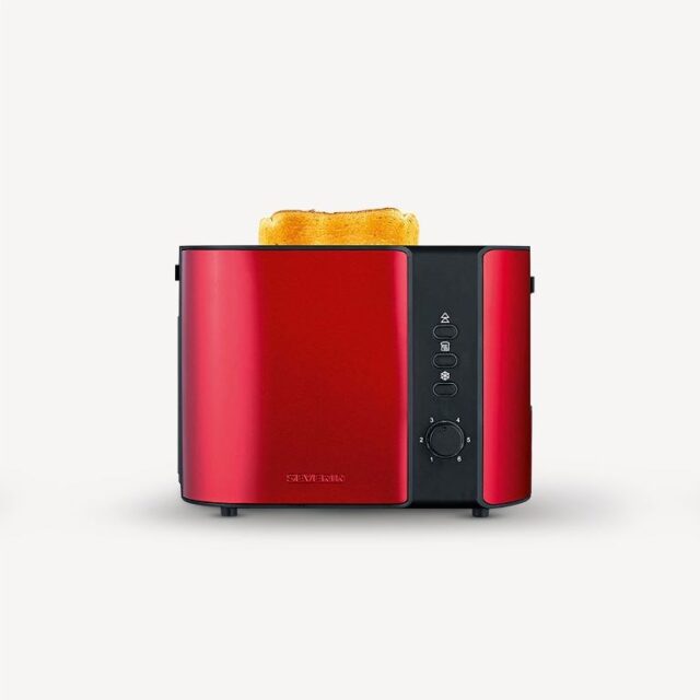 Severin AT 2217 toaster 2 slice(s) 800 W Metallic  Red - imagine 2
