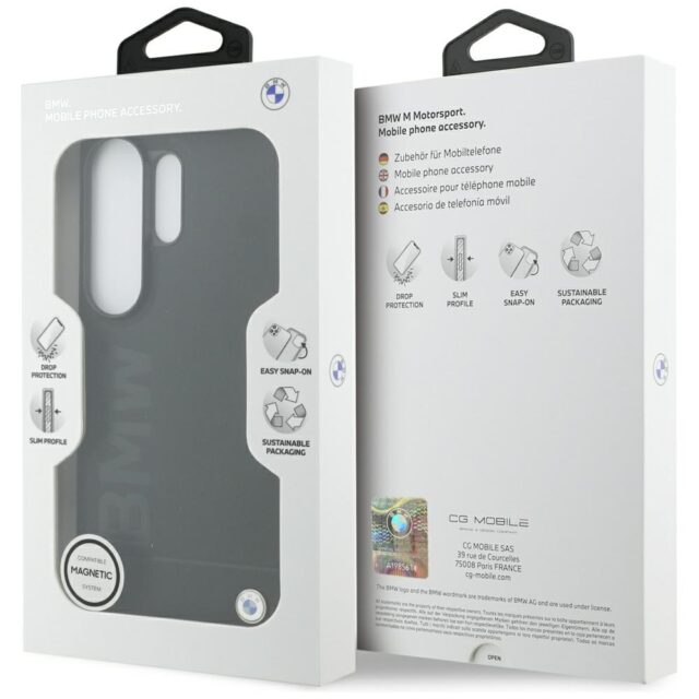 Case BMW Leather Hot Stamp MagSafe for    Samsung Galaxy S26 Ultra black - imagine 8