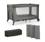 KinderKraft travel cot JOY 2 DARK GREY