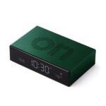 Lexon Flip Premium Two-sided Alarm Clock dark green LR152DG1 - imagine 3