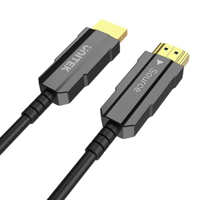 UNITEK HDMI 2.0 AOC 4K 60HZ 12M OPTICAL CABLE - imagine 2