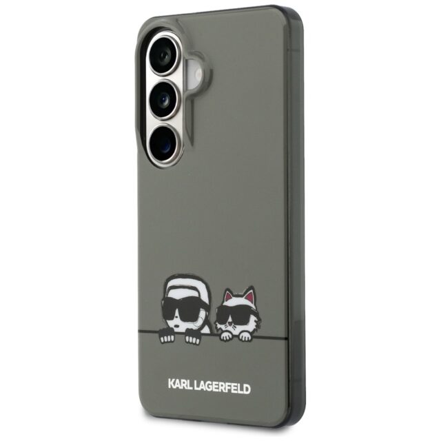 Case Karl Lagerfeld IML Peekaboo         Karl&Choupette MagSafe for Samsung Galaxy S26 black - imagine 3