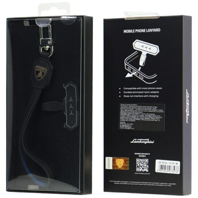 Universal Lamborghini D1 Leather Handstrap blue - imagine 3