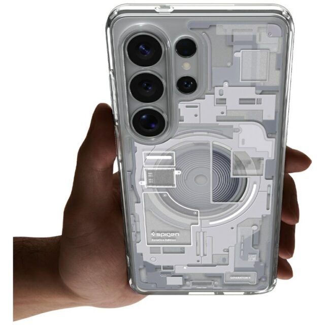 Etui Spigen Ultra Hybrid Mag MagSafe do  Samsung Galaxy S26 Ultra zero one white - imagine 9