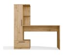 COSMO Oak Artisan Desk + Bookcase Set