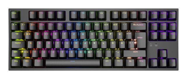 GENESIS Thor 404 TKL keyboard Gaming USB QWERTY German Black - imagine 4