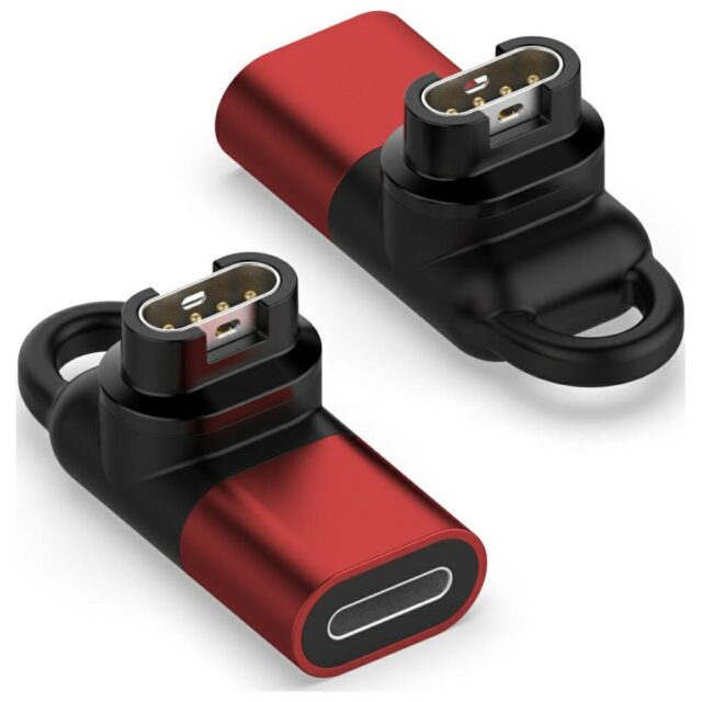 Adapter Lightning MajesticLine for Charging Garmin Watches red - imagine 2