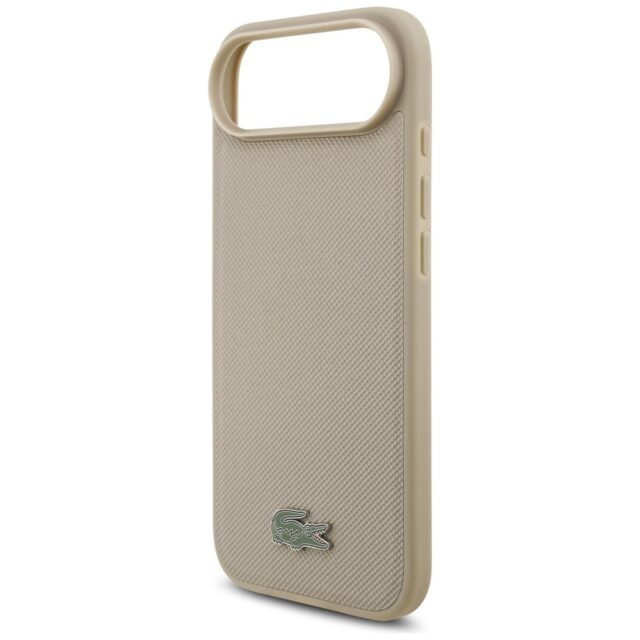 Case Lacoste Petit Pique Lacquer Logo MagSafe for iPhone Air taupe - imagine 6