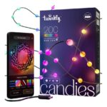 Twinkly Candies LED Christmas tree lights TWKP200RGB-G 6 m 200 lights - imagine 2