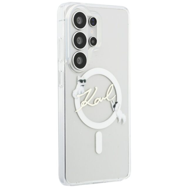 Case Karl Lagerfeld IML KC Script        MagSafe for Samsung Galaxy S26 Ultra transparent - imagine 5