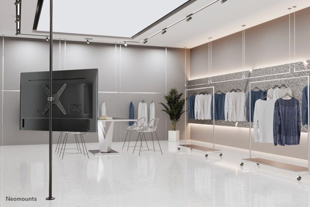 Neomounts FL40-430BL14 TV pole mount 32-55  - diam. 28-50 mm - imagine 10